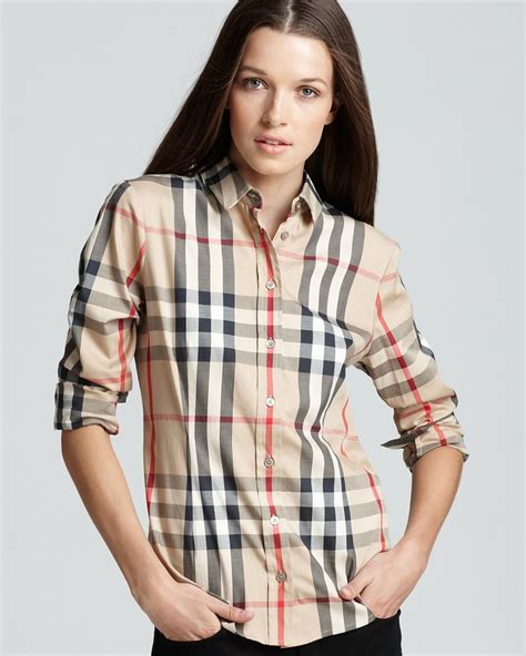 womans burberry shirt|female Burberry shirts on sale.